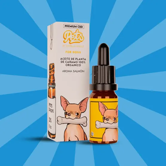 Aceite CBD 3% perros con salmon | ACEITE CBD PARA MASCOTAS - Gorilla Grillz - WeWeed