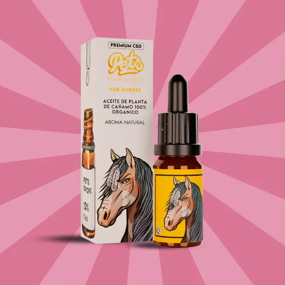 Aceite CBD para caballos 12% – 10ml | ACEITE CBD PARA MASCOTAS - Gorilla Grillz - WeWeed
