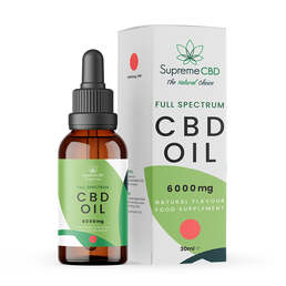 CBD Oil 30ml (6000mg) - Exclusive Partner Offer - SupremeCBD - WeWeed
