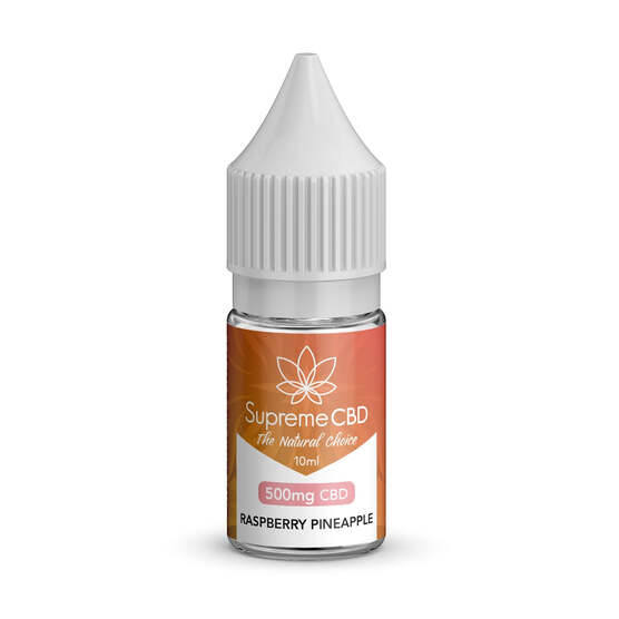 Raspberry Pineapple E-Liquid 10ml (500mg) - SupremeCBD - WeWeed