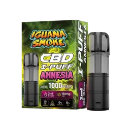 CBD I-PUFF Amnesia- Cartucho CBD Isolate 150mg - Iguana Smoke CBD - WeWeed