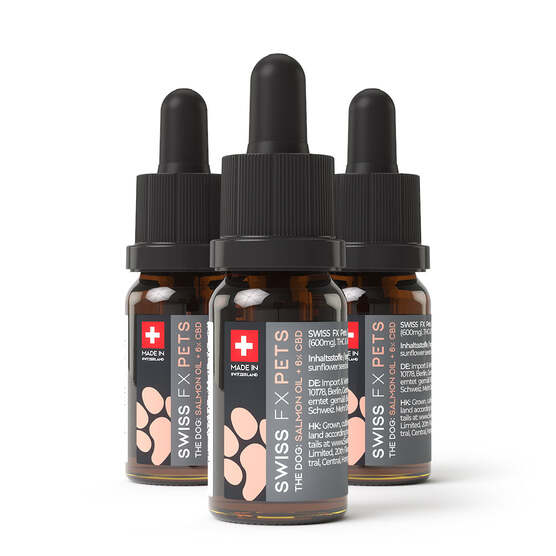 3x Aceites de CBD para perros en un pack de ahorro - Swiss FX CBD - WeWeed