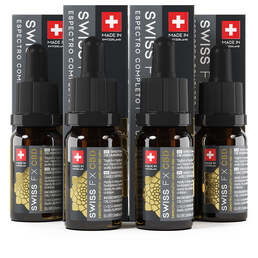 4x Aceites de CBD 40% (10ml): Promoción de 4 al precio de 3 - Swiss FX CBD - WeWeed