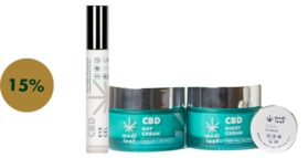 Pack Total Care | CBD Day&Night Creams + Eye Gel + Lip Balm - MediLeaf - WeWeed