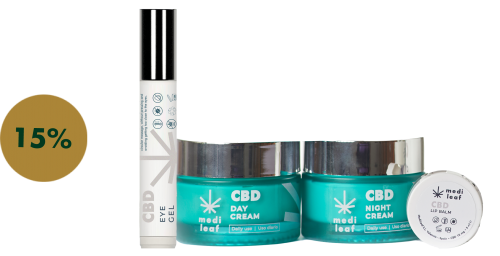 Pack Total Care | CBD Day&Night Creams + Eye Gel + Lip Balm - MediLeaf - WeWeed