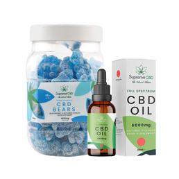 EXCLUSIVE: 6000mg Oil with Limited Edition Blue Bears (4800mg) - SupremeCBD - WeWeed