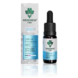 Weedness CBD Premium Sport - Broad Spectrum 10% + CBG 10% Menta + CBN (10ml) - Weedness CBD - WeWeed