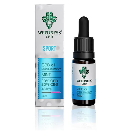 Weedness CBD Premium Sport - Broad Spectrum 20% + CBG 20% Menta + CBN (10ml) - Weedness CBD - WeWeed