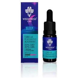 Weedness CBD Premium Sleep - Broad Spectrum 20% + CBN 20% + CBG Mora (10ml) - Weedness CBD - WeWeed