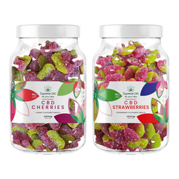 Super Strength Duo: 4800mg Strawberries and Cherries - SupremeCBD - WeWeed