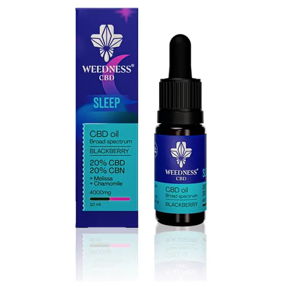 Weedness CBD Premium Sleep - Broad Spectrum 20% + CBN 20% + CBG Mora (10ml) - Weedness CBD - WeWeed