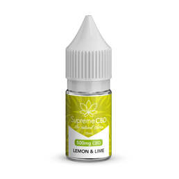 Lemon & Lime CBD Vape Juice 10ml (500mg) - SupremeCBD - WeWeed