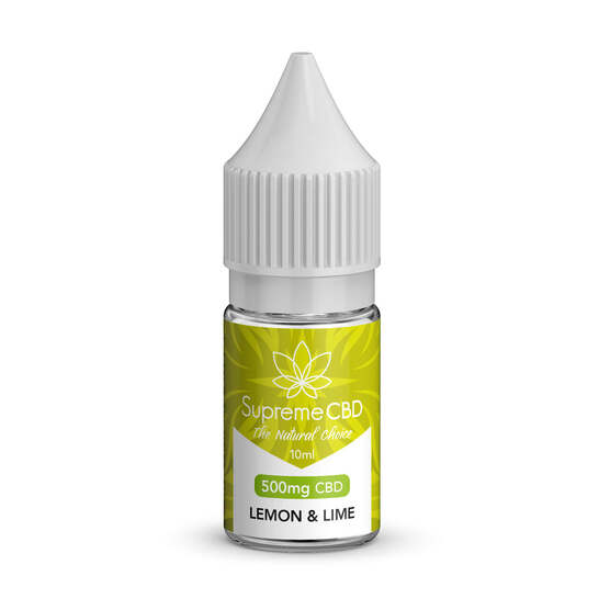 Lemon & Lime CBD Vape Juice 10ml (500mg) - SupremeCBD - WeWeed