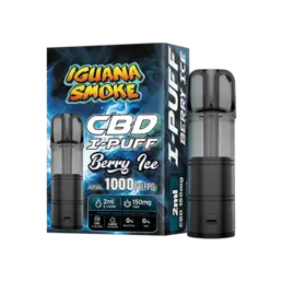 CBD I-PUFF Berry Ice – Cartucho CBD Isolate 150mg - Iguana Smoke CBD - WeWeed