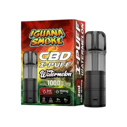 CBD I-PUFF Watermelon – Cartucho CBD Isolate 150mg - Iguana Smoke CBD - WeWeed