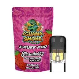 I-Puff Pod Cápsula de recambio Vape CBD – Strawberry 1ml - Iguana Smoke CBD - WeWeed