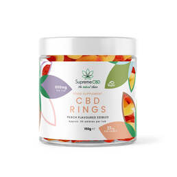 CBD Gummy Peach Rings (800mg) - SupremeCBD - WeWeed
