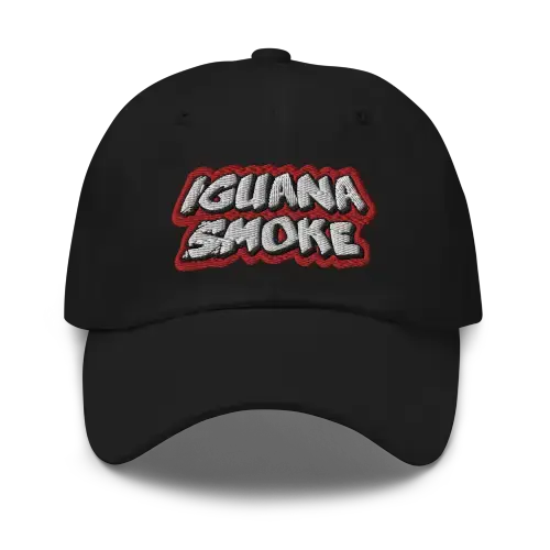 Gorra Baseball Negra Iguana Logo - Iguana Smoke CBD - WeWeed