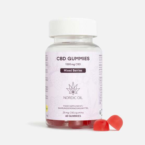 CBD Gummies (1500mg) Frutos del bosque - Nordic Oil - WeWeed