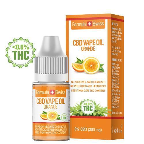 Aceite de CBD para vapear Naranja - Formula Swiss - WeWeed