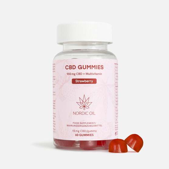 CBD Gummies (900mg) Fresa - Nordic Oil - WeWeed