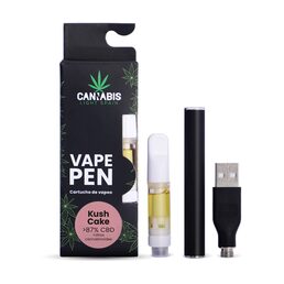 CBD Vape Pen + Cartucho CBD Kush Cake 85% Cannabinoides - Cannabis Light Spain - WeWeed