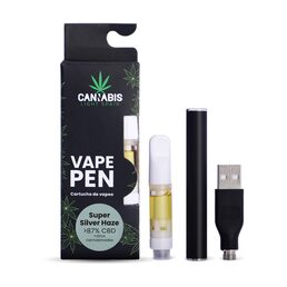 CBD Vape Pen + Cartucho CBD Silver Haze 85% Cannabinoides - Cannabis Light Spain - WeWeed