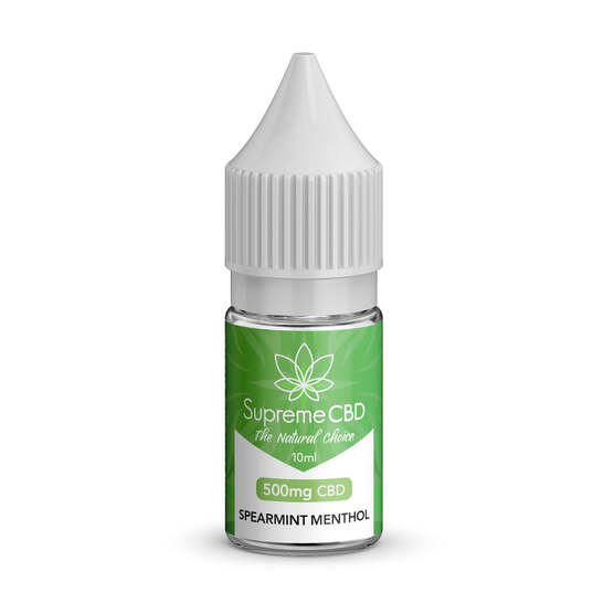 Spearmint Menthol Vape Juice 10ml (500mg) - SupremeCBD - WeWeed