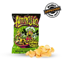 Hemp Chips Amnesia de Cannabis Artesanales 35gr - Iguana Smoke CBD - WeWeed