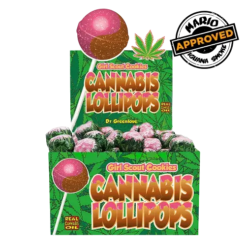 Dr. Greenlove Piruletas de Cannabis Girl Scout Galletas - Iguana Smoke CBD - WeWeed