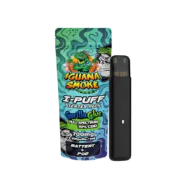 Vape CBD I-Puff Starter Pack – Gorilla Glue 1ml - Iguana Smoke CBD - WeWeed