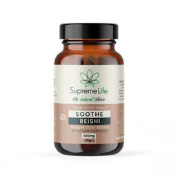 Reishi Mushroom Vegan Capsules - Soothe (500mg) - SupremeCBD - WeWeed