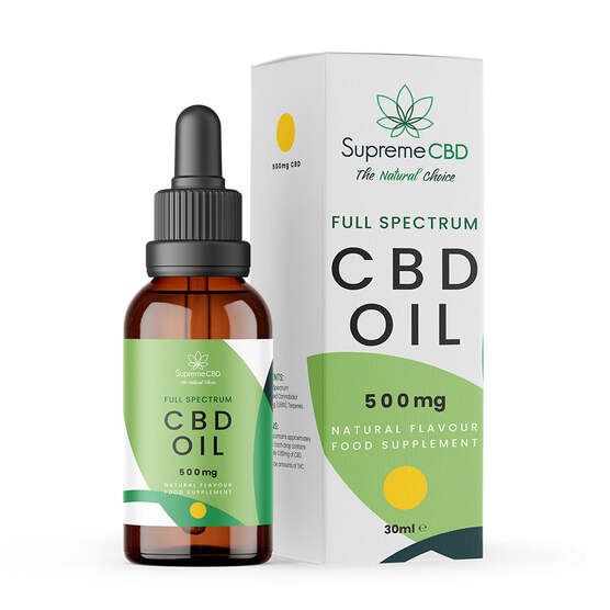CBD Oil 30ml (500mg) - SupremeCBD - WeWeed