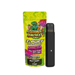 Vape CBD I-Puff Starter Pack – Amnesia 1ml - Iguana Smoke CBD - WeWeed