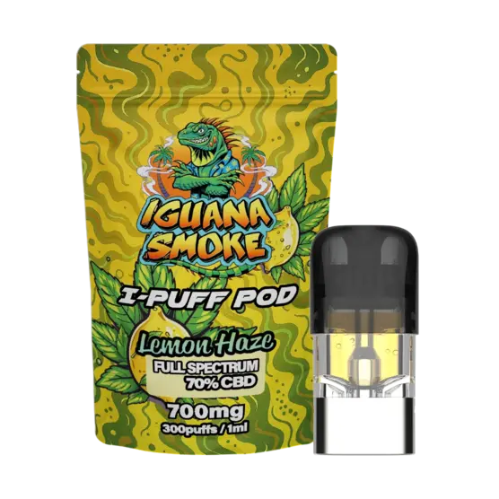 I-Puff Pod Cápsula de recambio Vape CBD – Lemon Haze 1ml - Iguana Smoke CBD - WeWeed