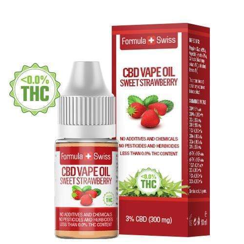 Aceite de CBD para vapear Sweet Strawberry - Formula Swiss - WeWeed