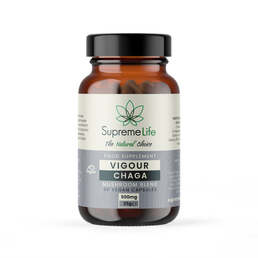 Chaga Vegan Capsules - Vigour (500mg) - SupremeCBD - WeWeed