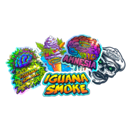 Stickers Iguana Smoke x3 - Iguana Smoke CBD - WeWeed