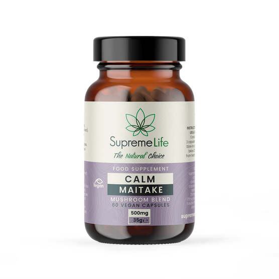 Maitake Mushroom Vegan Capsules - Calm (500mg) - SupremeCBD - WeWeed