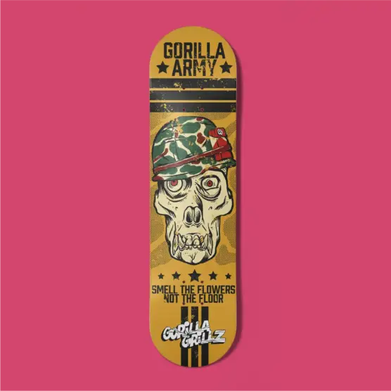 Skate Gorilla Grillz GORILLA ARMY - Gorilla Grillz - WeWeed
