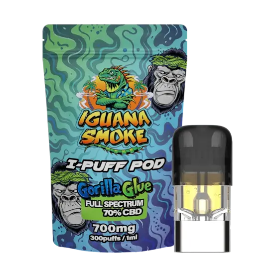 I-Puff Pod Cápsula de recambio Vape CBD – Gorilla Glue 1ml - Iguana Smoke CBD - WeWeed