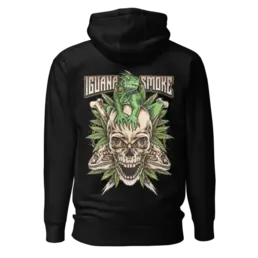 Sudadera Sport Negra Iguana Rock - Iguana Smoke CBD - WeWeed