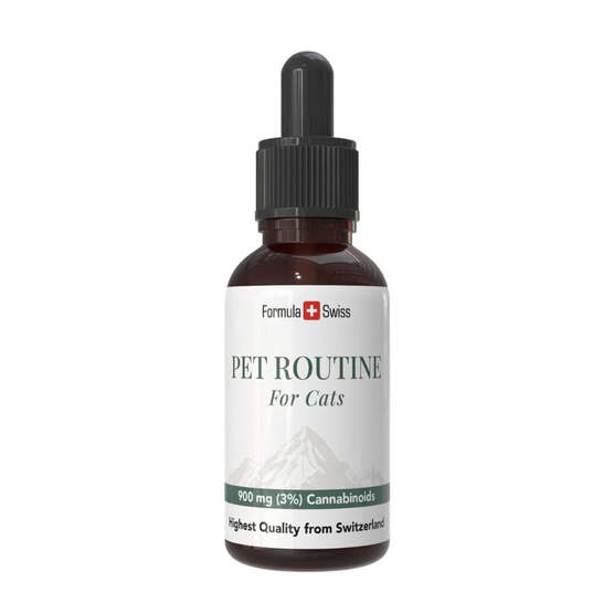 Pet Routine para gatos – aceite de CBD 3 % CBD - Formula Swiss - WeWeed