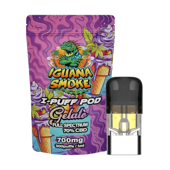 I-Puff Pod Cápsula de recambio Vape CBD – Gelato 1ml - Iguana Smoke CBD - WeWeed