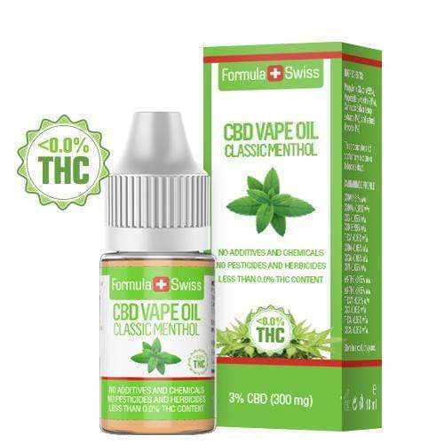 Aceite de CBD para vapear Classic Menthol - Formula Swiss - WeWeed