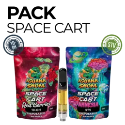 Pack Cartucho Degustación Sativanol y 10-OH - Iguana Smoke CBD - WeWeed