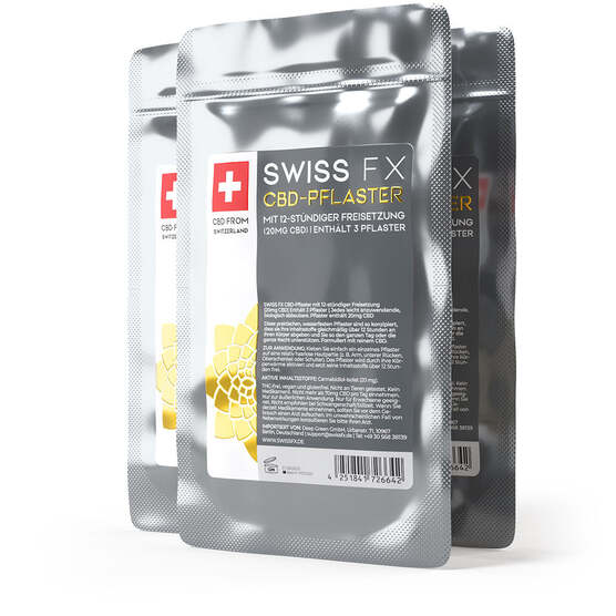 Parches con 20 mg de CBD - Swiss FX CBD - WeWeed