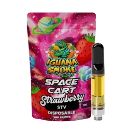 Cartucho Sativanol Space – Strawberry - Iguana Smoke CBD - WeWeed