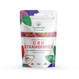 CBD Gummy Strawberries Grab Bag (200mg) - SupremeCBD - WeWeed