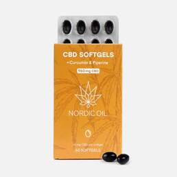 CBD Cápsulas (960mg) con Curcumina - Nordic Oil - WeWeed